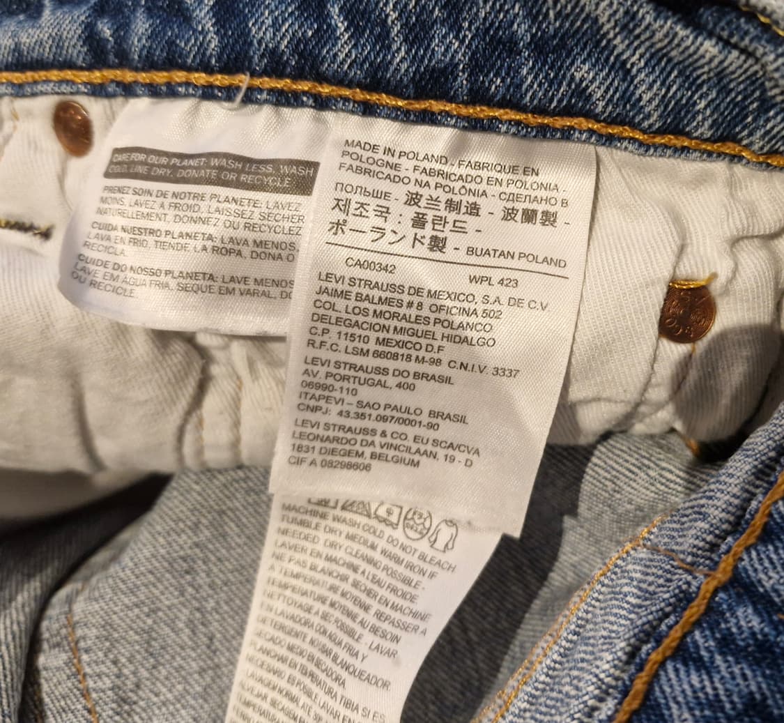 리바이스 511 화이트 오크 콘 데님 32 상품이미지8