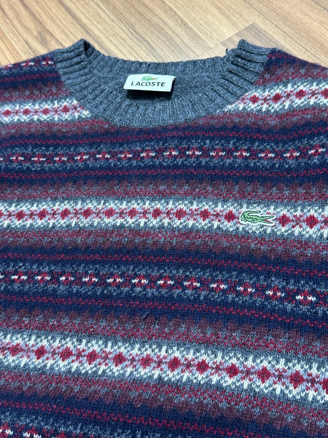 라코스테 페어아일 울 니트 스웨터 4 상품이미지4