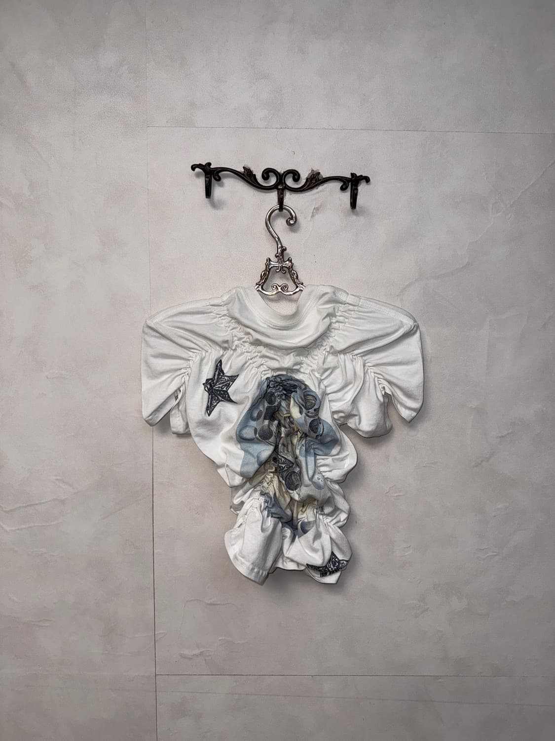 604 SERVICE star shirring top 상품이미지3