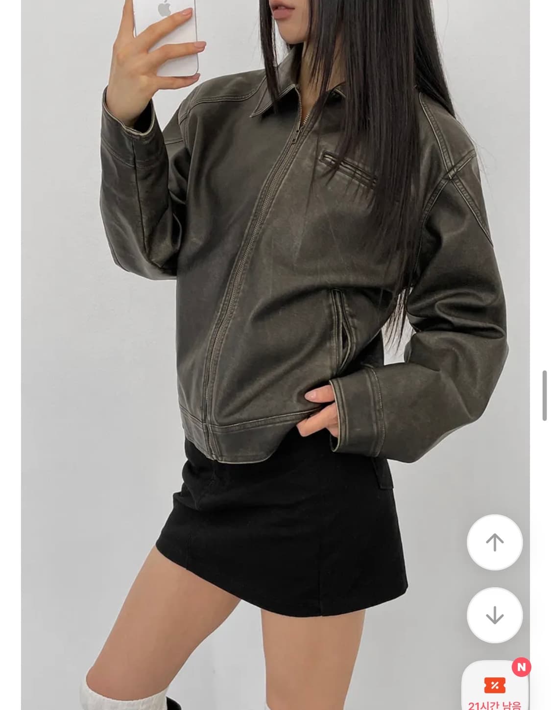 블랙업 토런스 코튼 미니스커트 M  상품이미지4