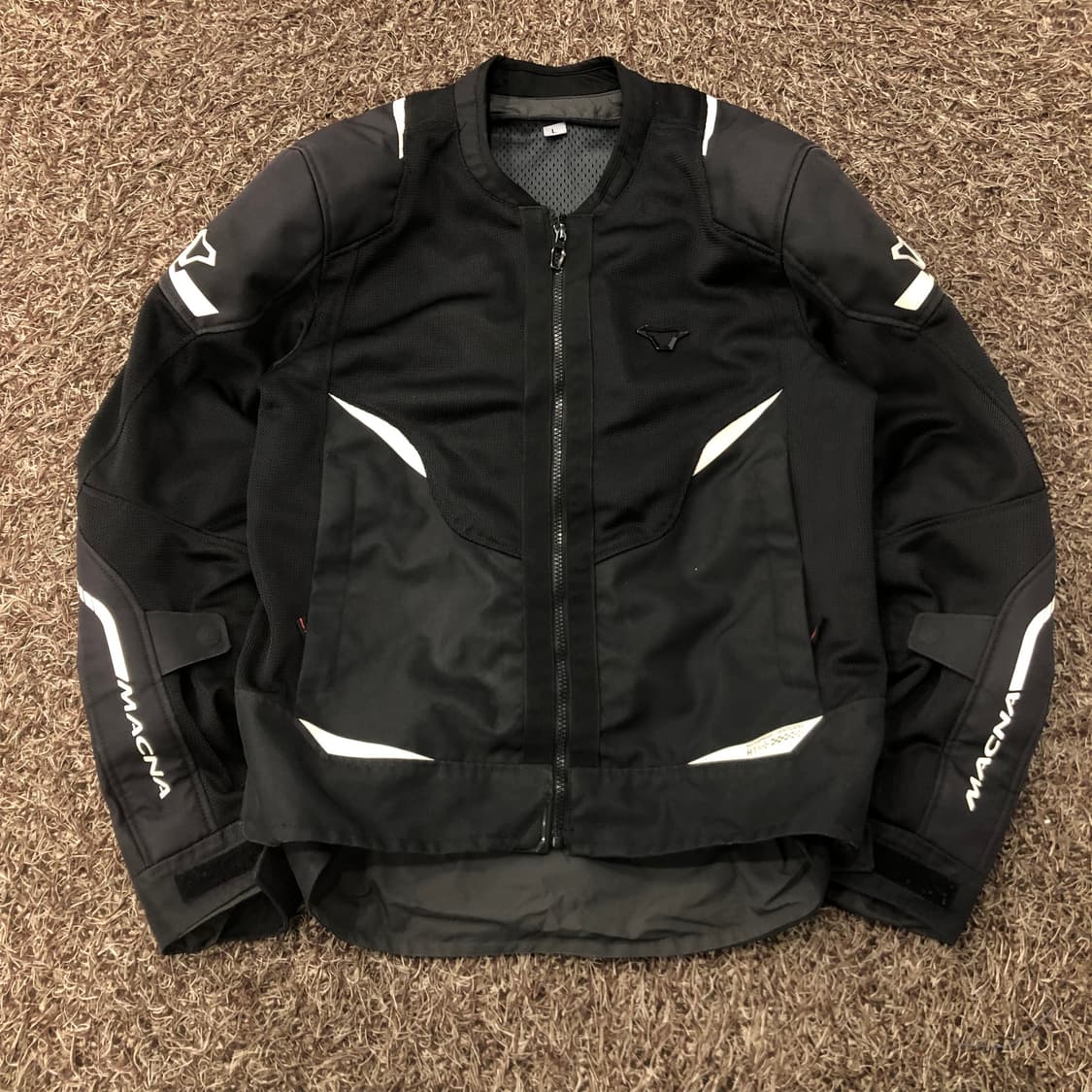 L 마크나 블랙 라이딩 자켓 상품이미지1