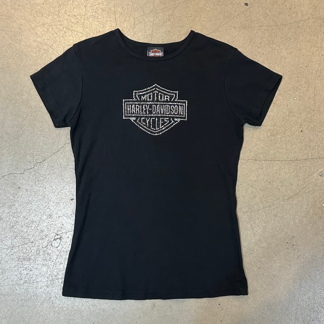 M 할리데이비슨 여성용 블랙 반팔티 상품이미지2