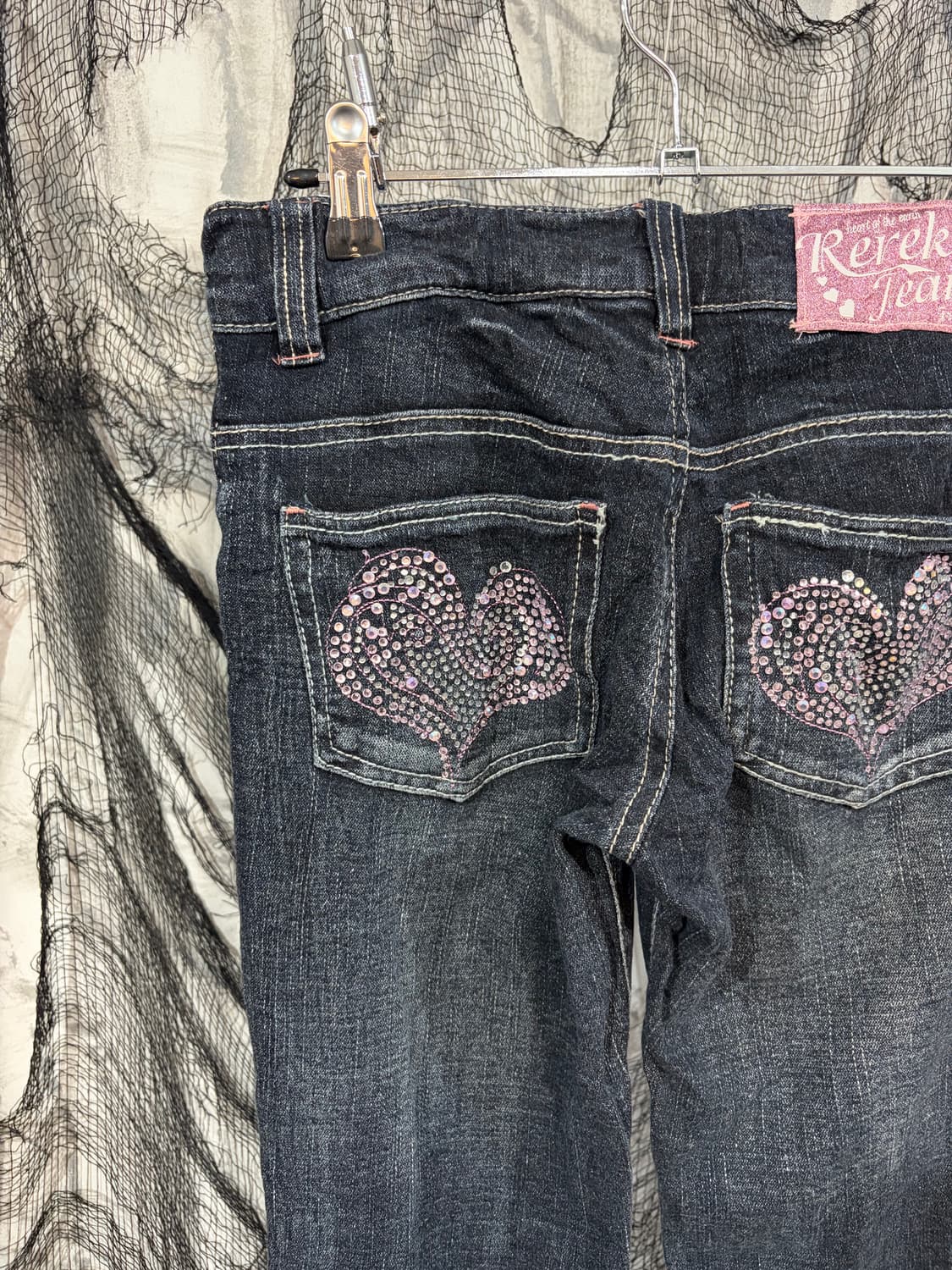 00's poket cubic heart boots cut pants 상품이미지6