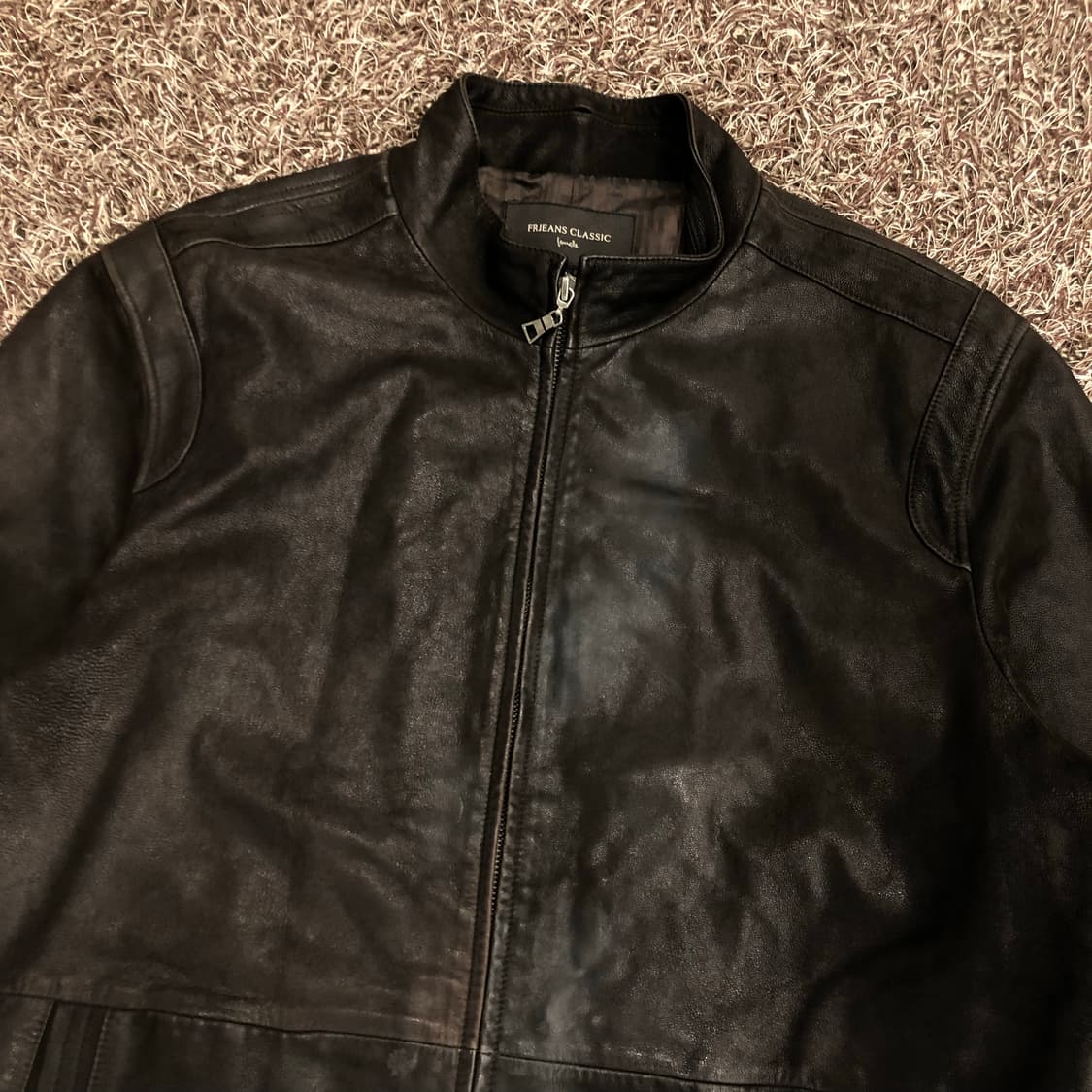 Frjeans 빈티지 양가죽 집업 레더 가죽 자켓 상품이미지2