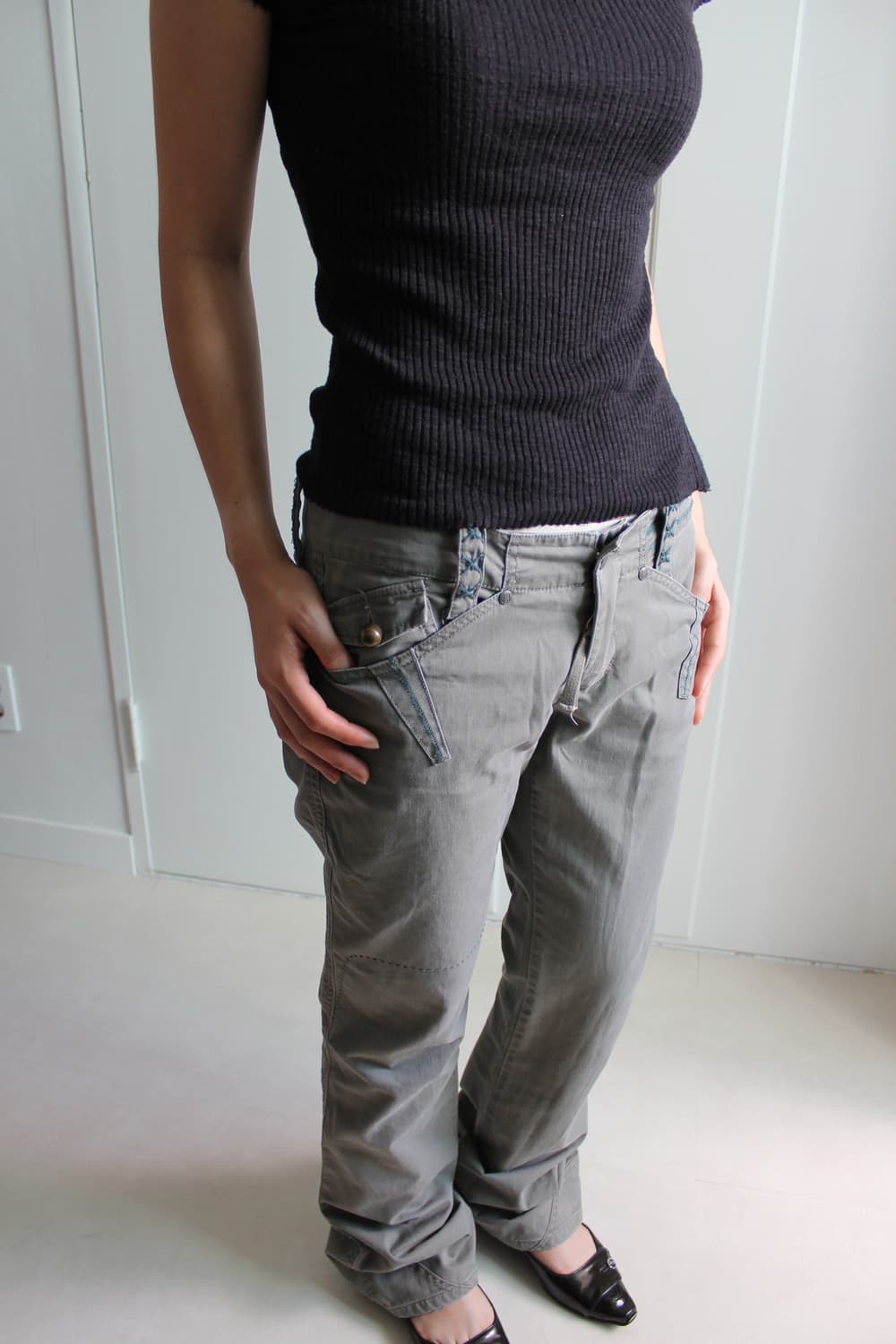 Diesel low-rise cotton pants 상품이미지4
