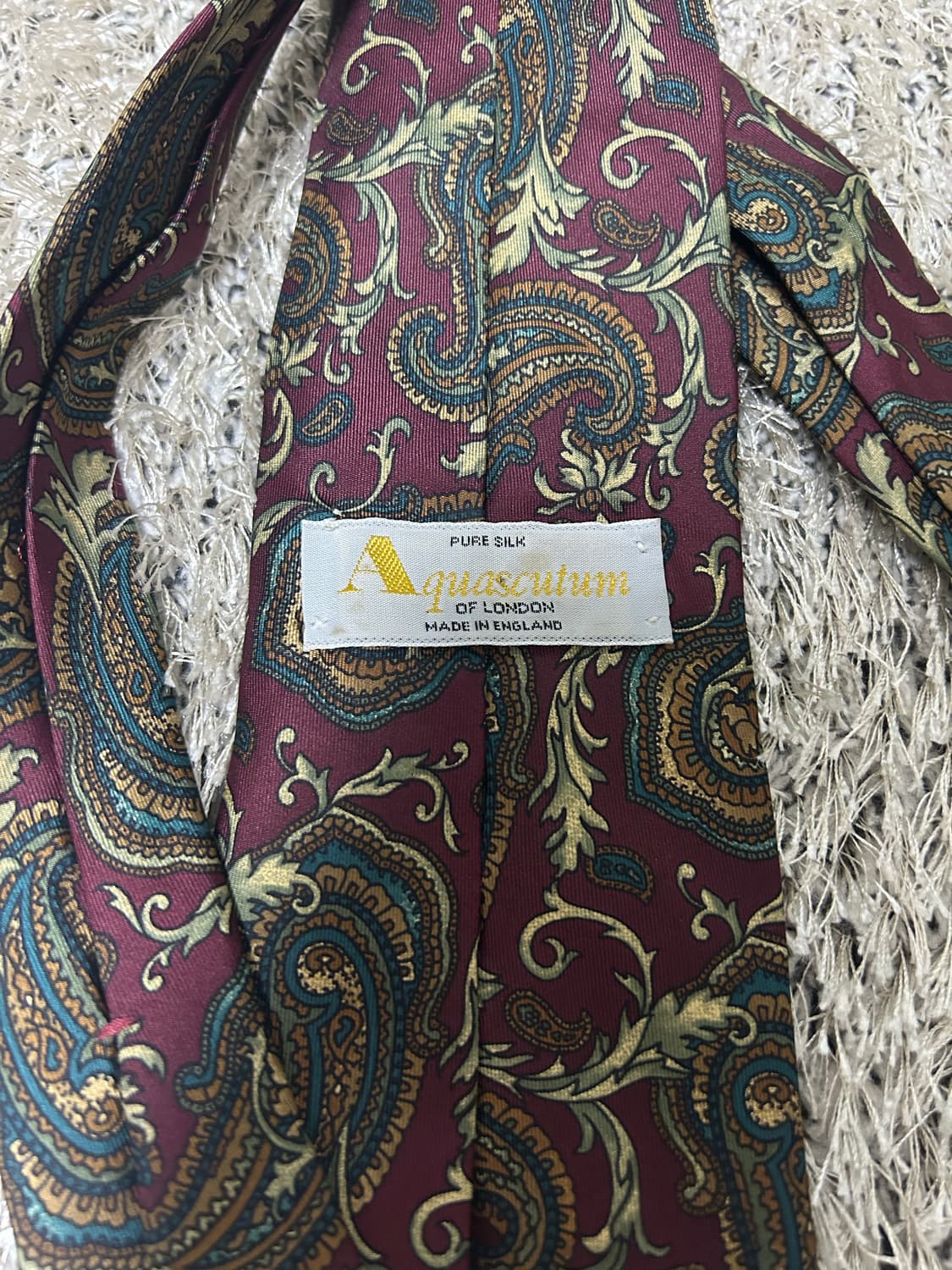 영국제 아쿠아스큐텀 실크 넥타이 상품이미지3