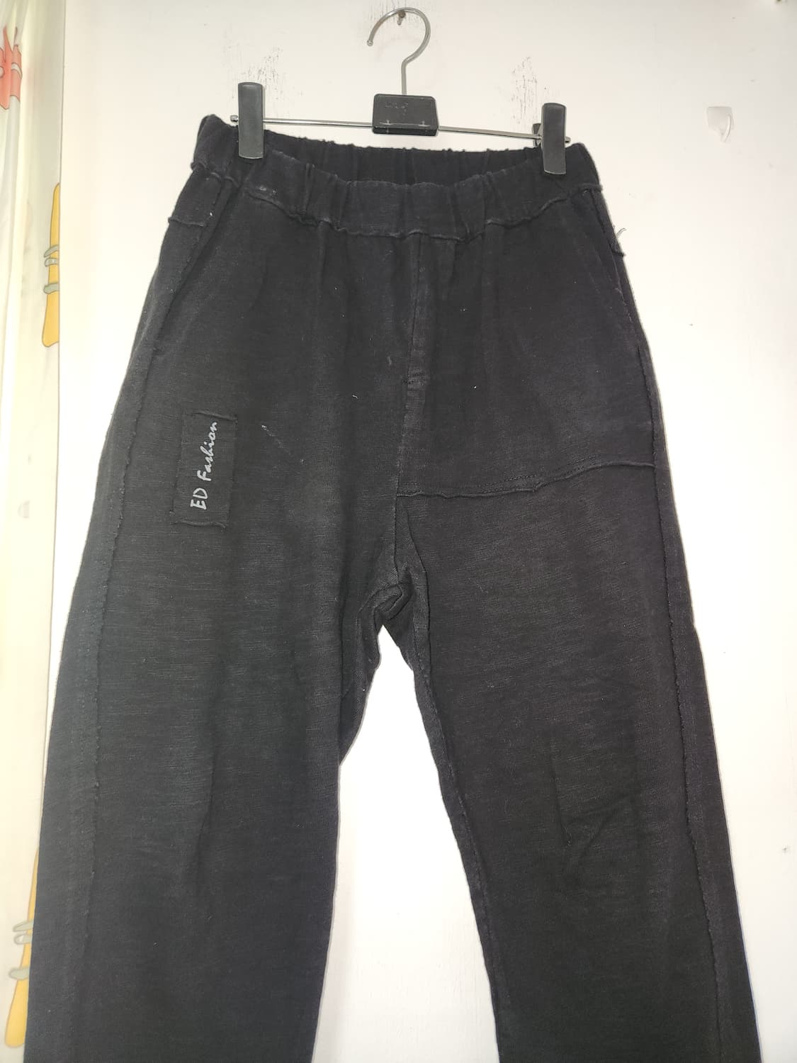 빈티지 스타일 기장짧은 여성 밴딩바지 F(30~32) 상품이미지3