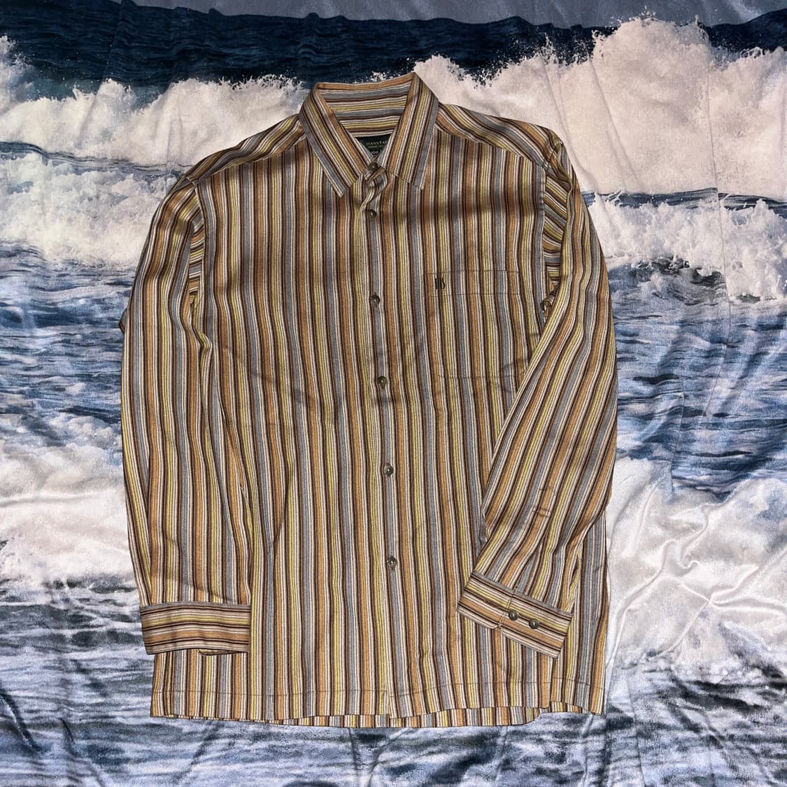 Vintage Ethnic Stripe Shirt 상품이미지2