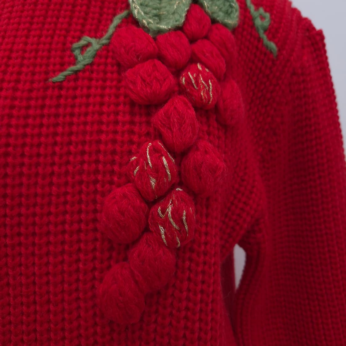 DON JADE 레드 울혼방 니트 상품이미지4