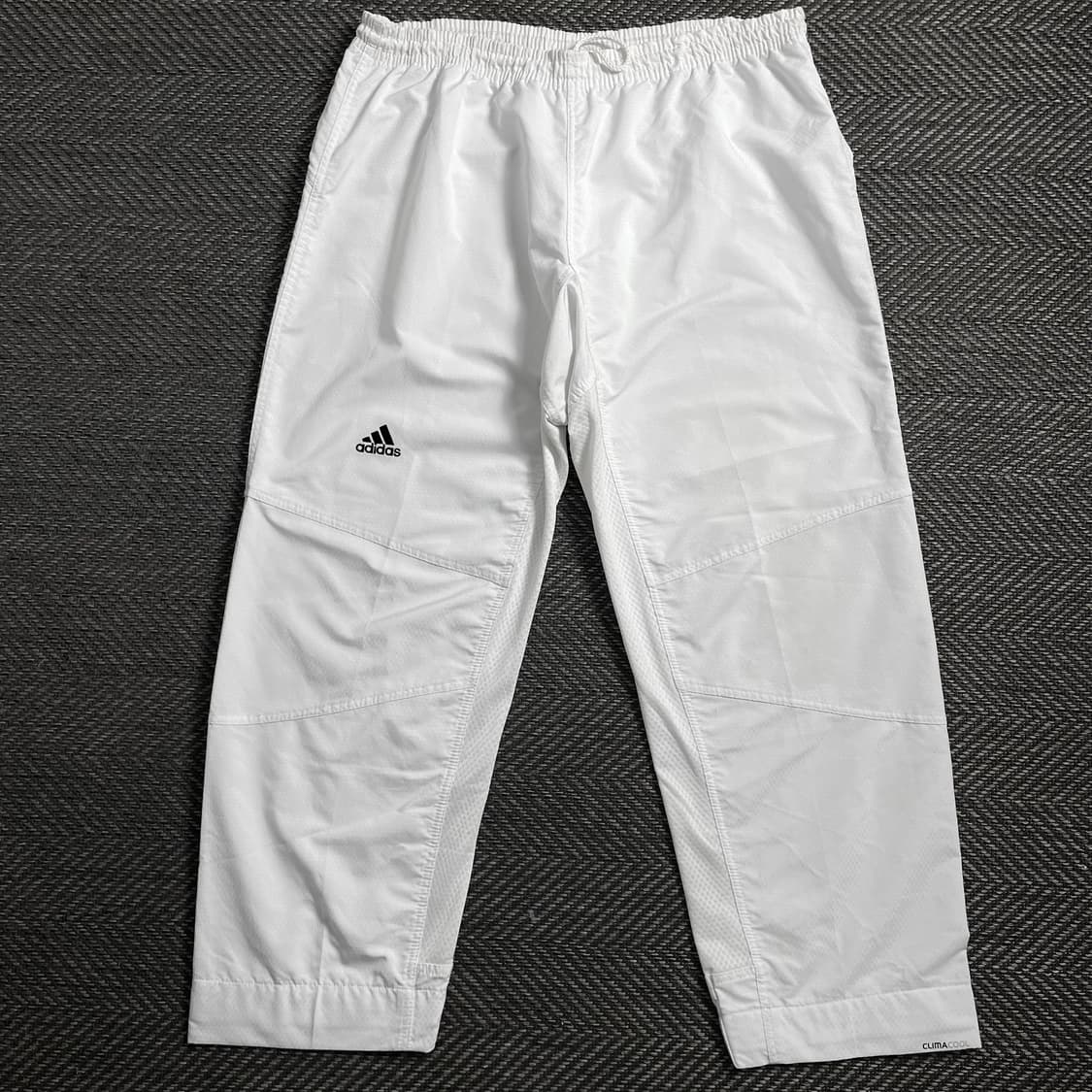 00s 아디다스 올드스쿨 화이트 우븐 트랙 팬츠o 4077 상품이미지1