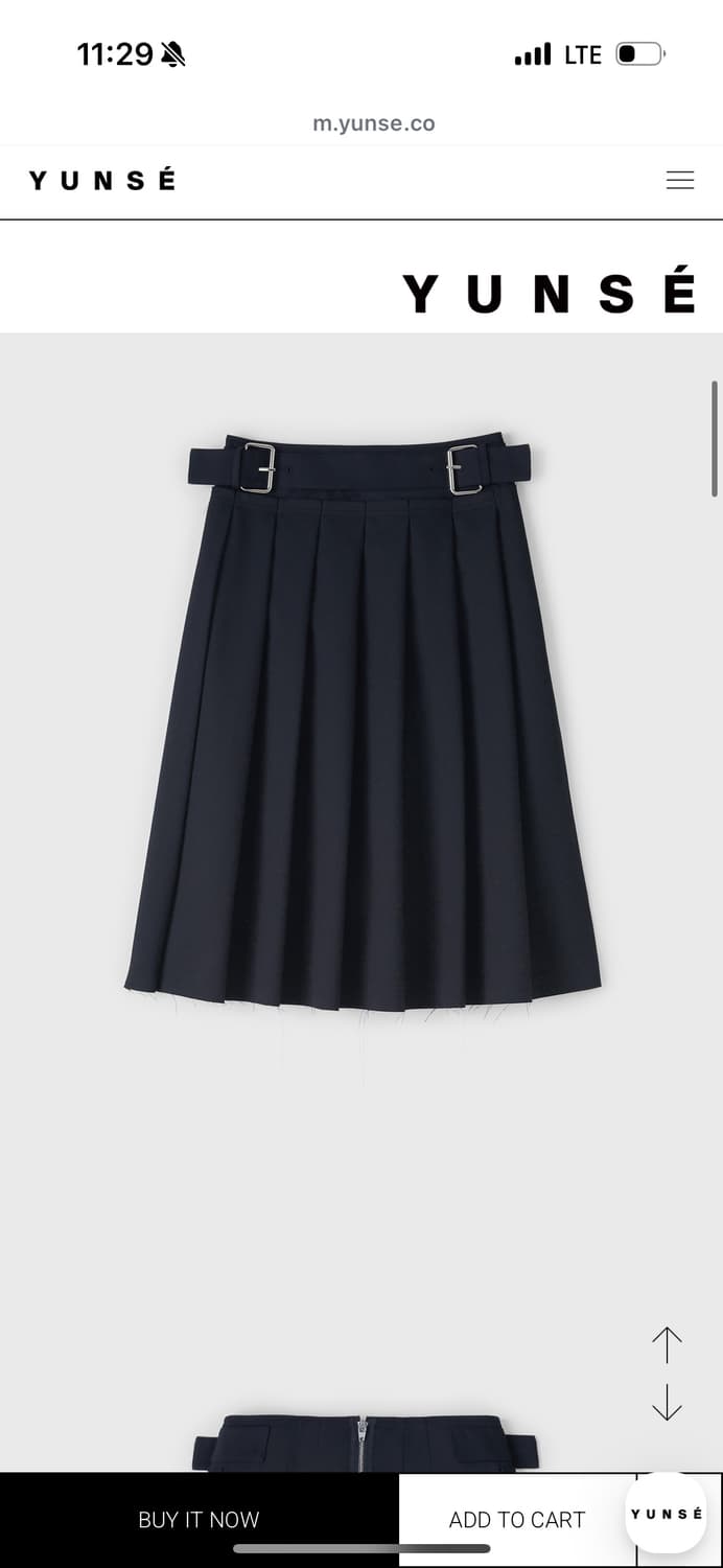 윤세 yunse 플리츠 스커트 상품이미지3