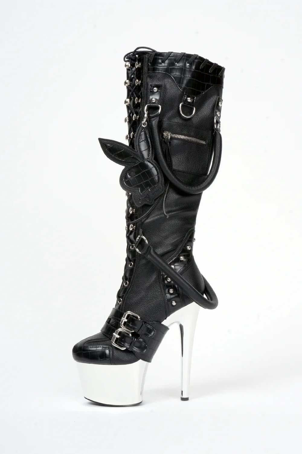 나밀리아 Namilia 핸드백 부츠 블랙 상품이미지1