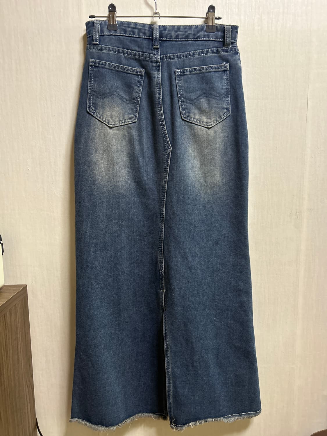 빈티지 워싱 머메이드 데님 스커트(28) 상품이미지4