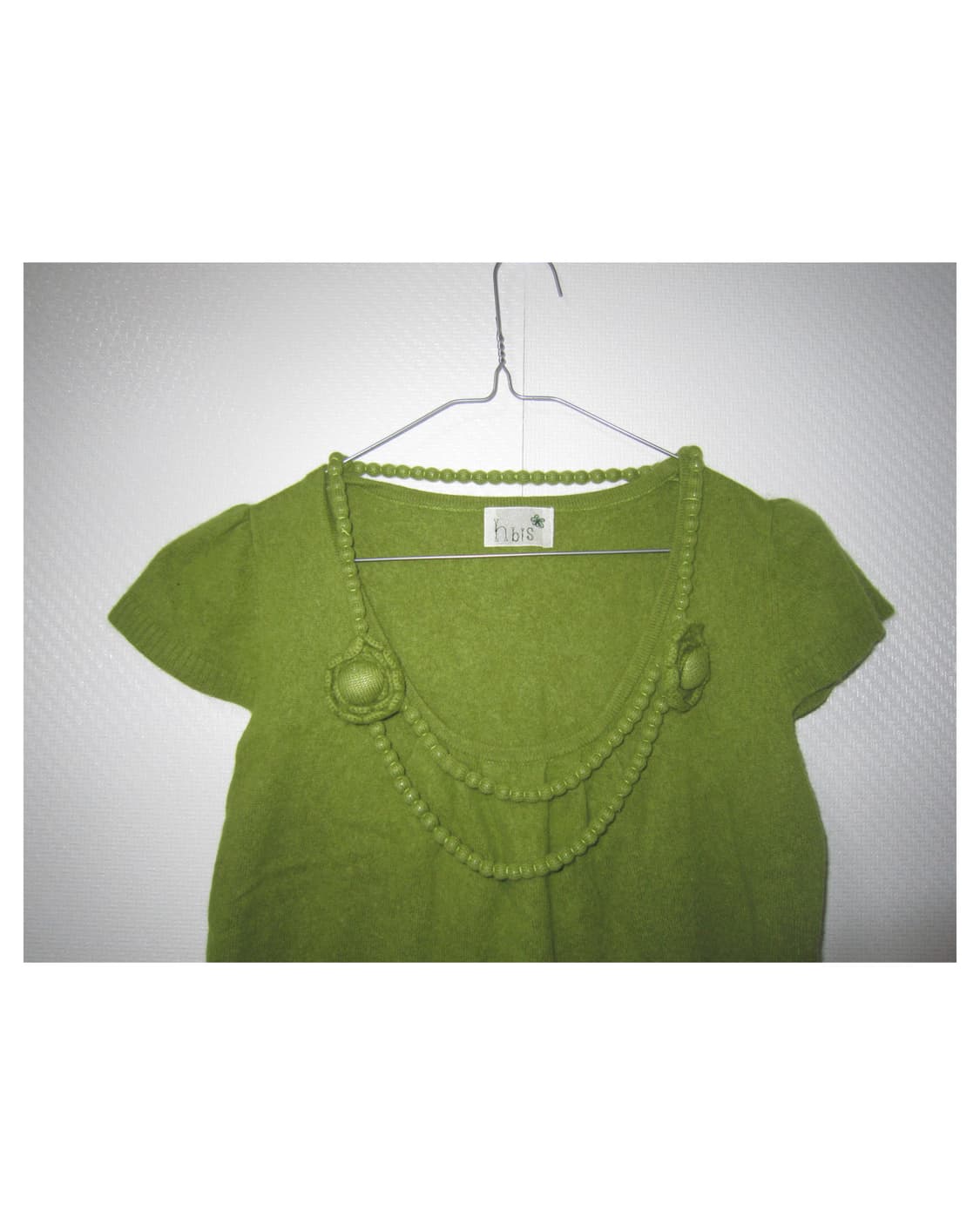 vintage green knit flower onepiece 상품이미지1