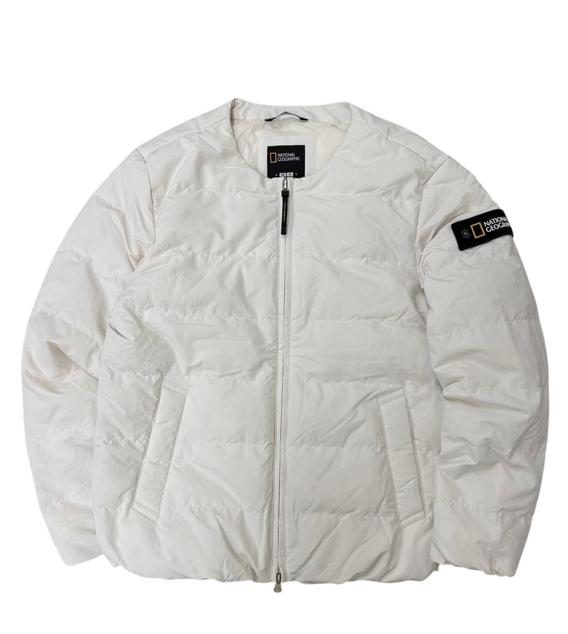 내셔널지오그래픽 구스다운 경량패딩 화이트 (M) 상품이미지1