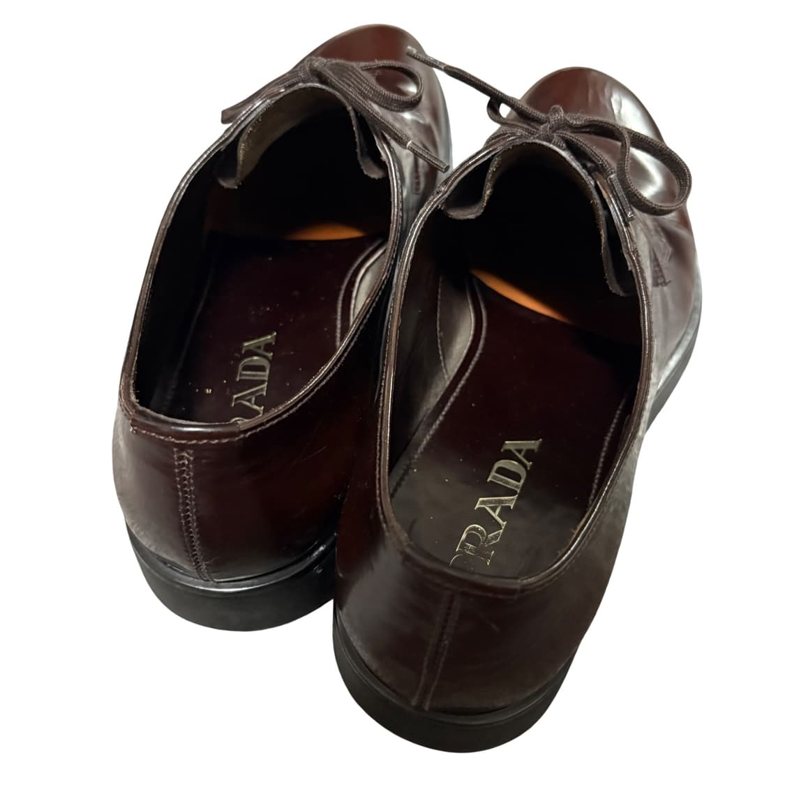 프라다 브라운 더비 슈즈 7.5 265-270 상품이미지4