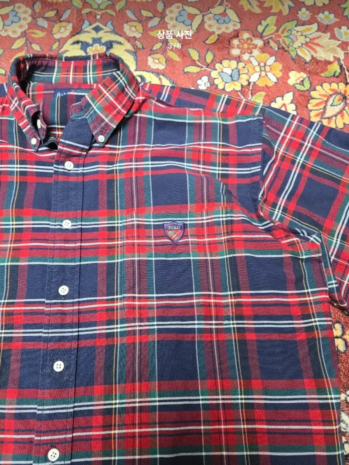 [M] 빈티지 폴로 랄프로렌 ‘The Big Shirt’ 빅 타탄 체크  상품이미지3