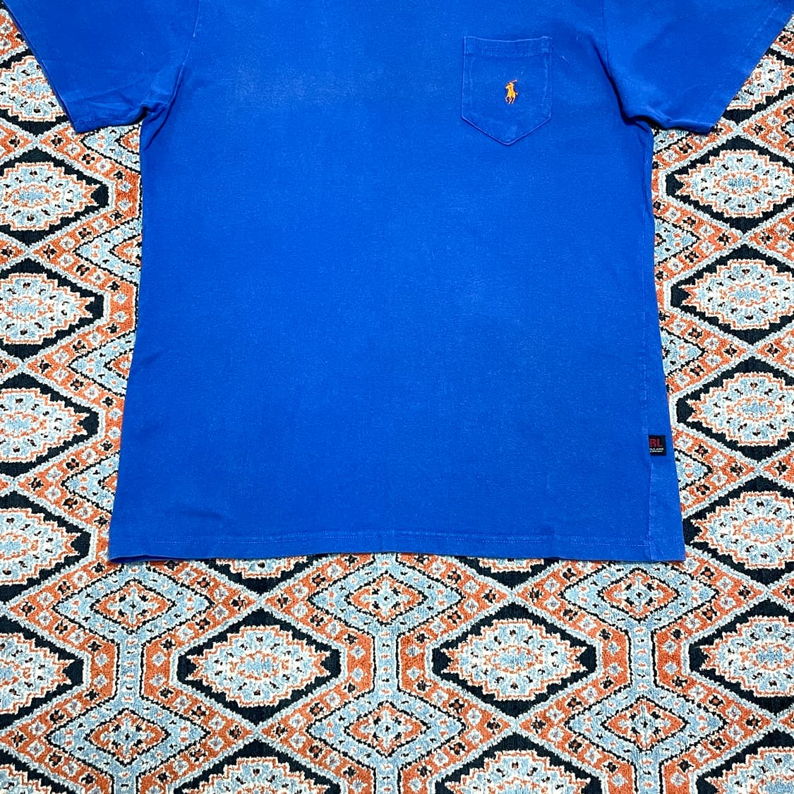 폴로랄프로렌 블루 포켓 반팔티셔츠 여성XL 상품이미지3