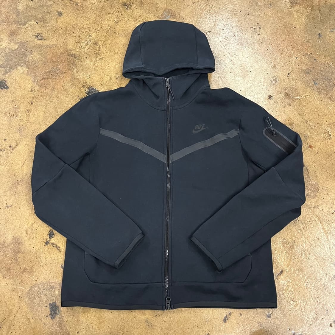 [정품/L] 나이키 테크 플리스 후드집업 블랙 b14 상품이미지2
