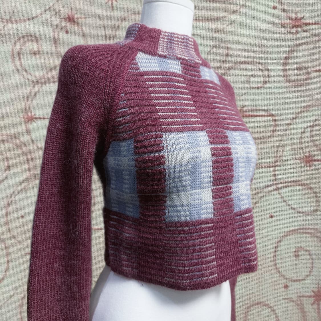 Lily Brown 히메갸루 오네갸루 레드벨벳 솜사탕 크롭 니트 상품이미지4