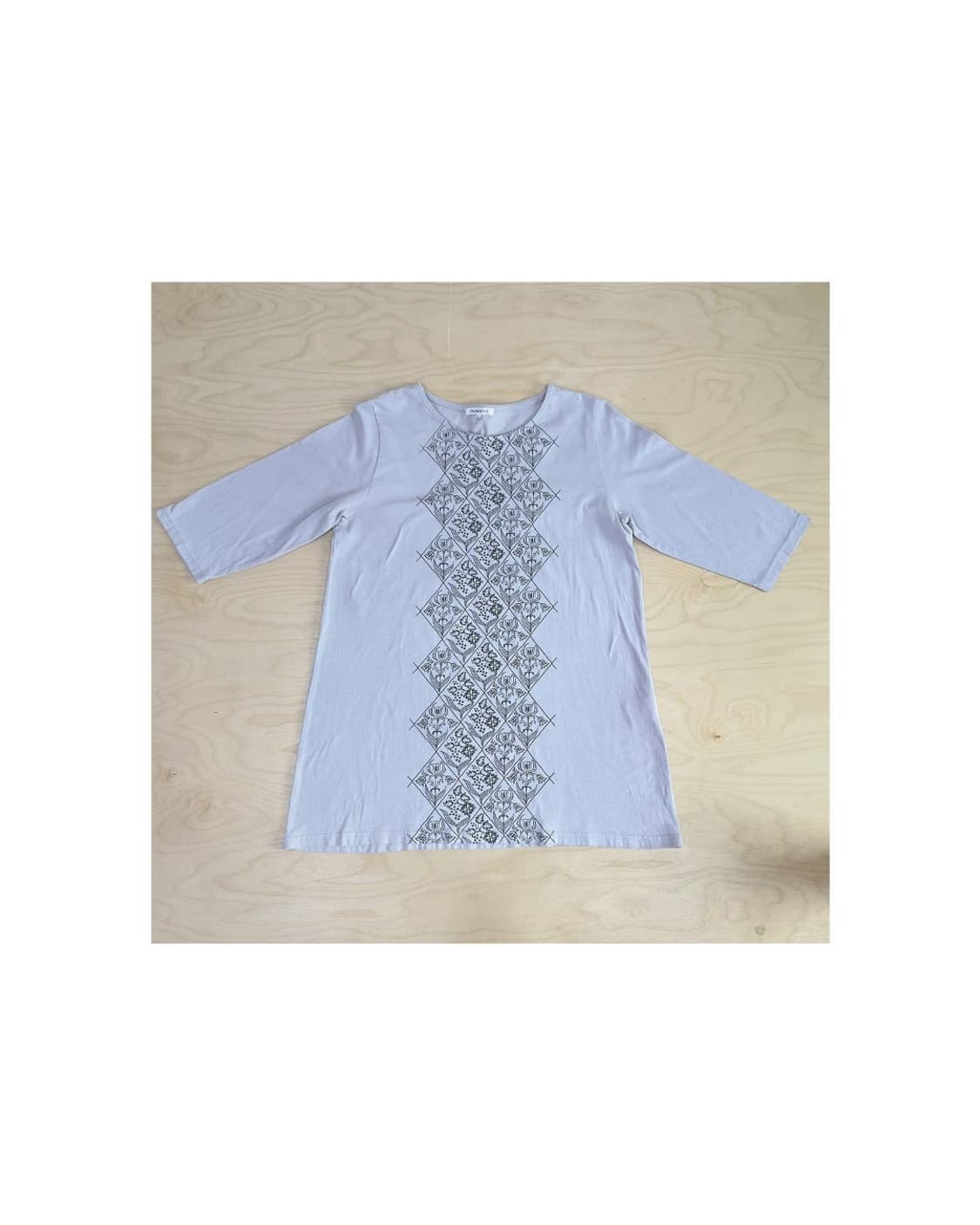 빈티지 베이지 플라워 티셔츠 상품이미지1