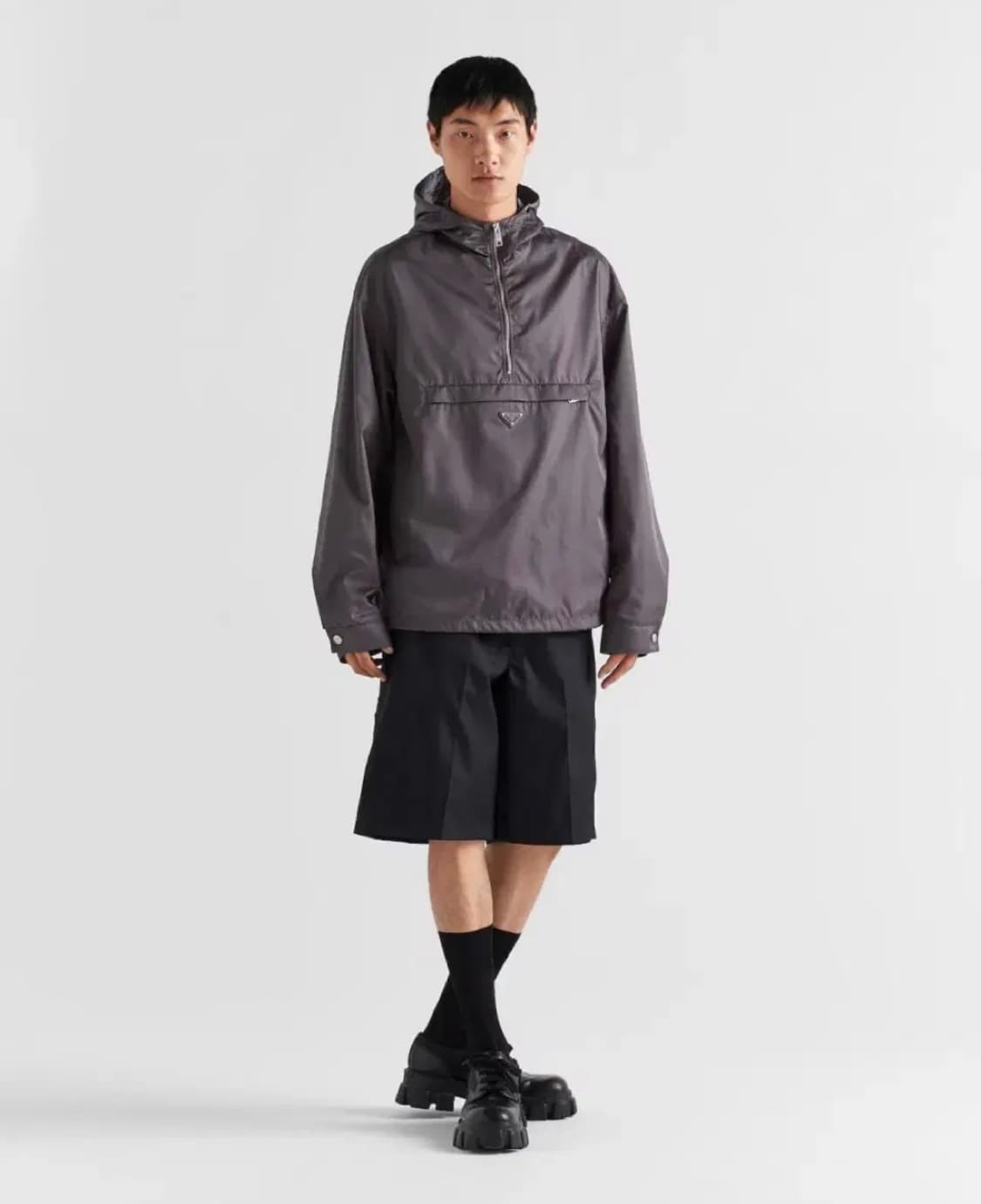 프라다/리나일론테크니컬후드아노락/M 상품이미지10