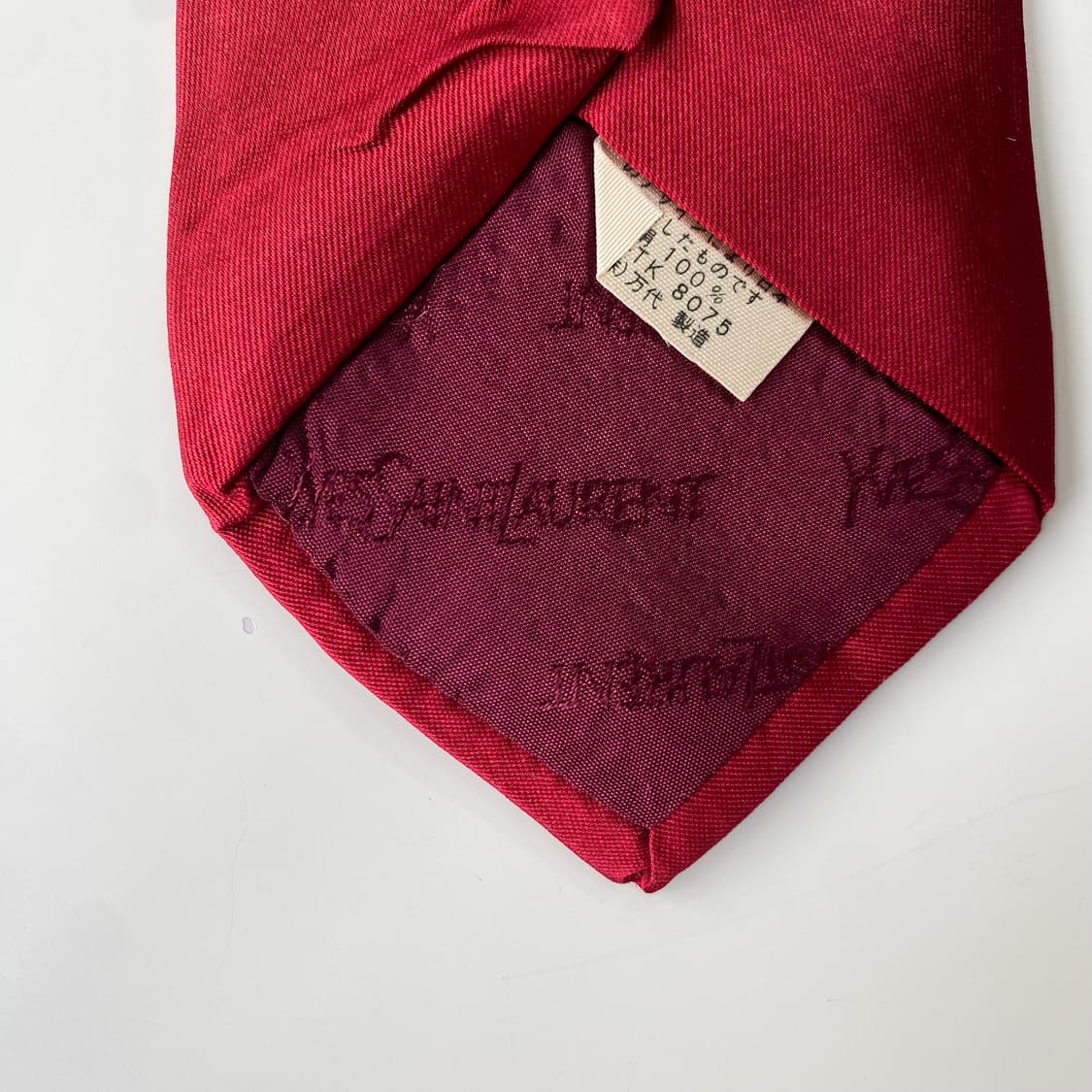 YSL 입생로랑 명품 정품 심플로고 넥타이7.8cm 상품이미지6