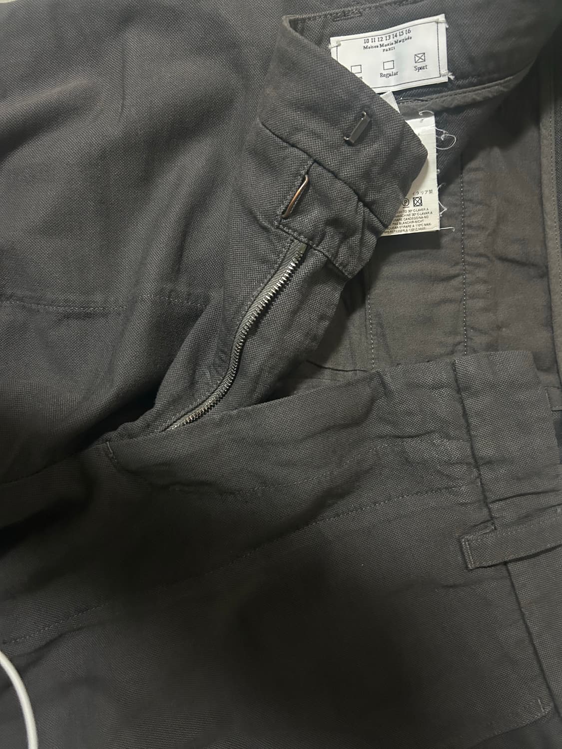 마틴 마르지엘라 울 코튼 팬츠 상품이미지2