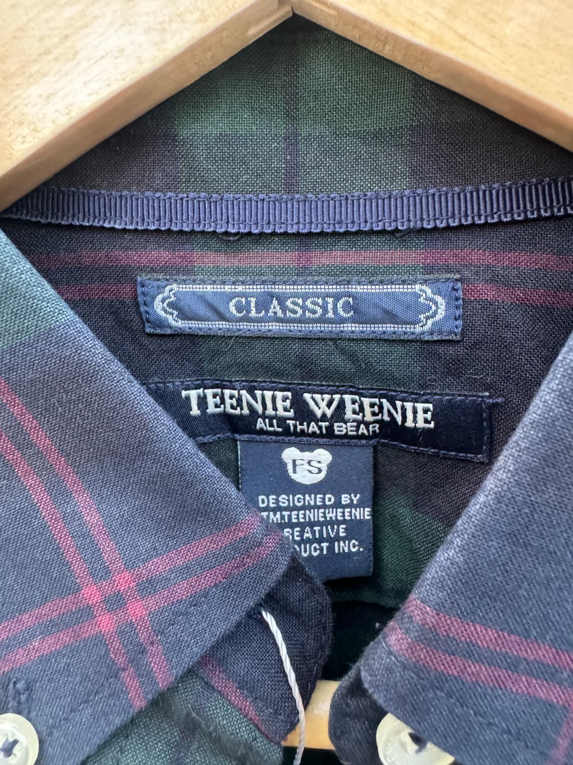 티니위니 베어 체크 셔츠 상품이미지4