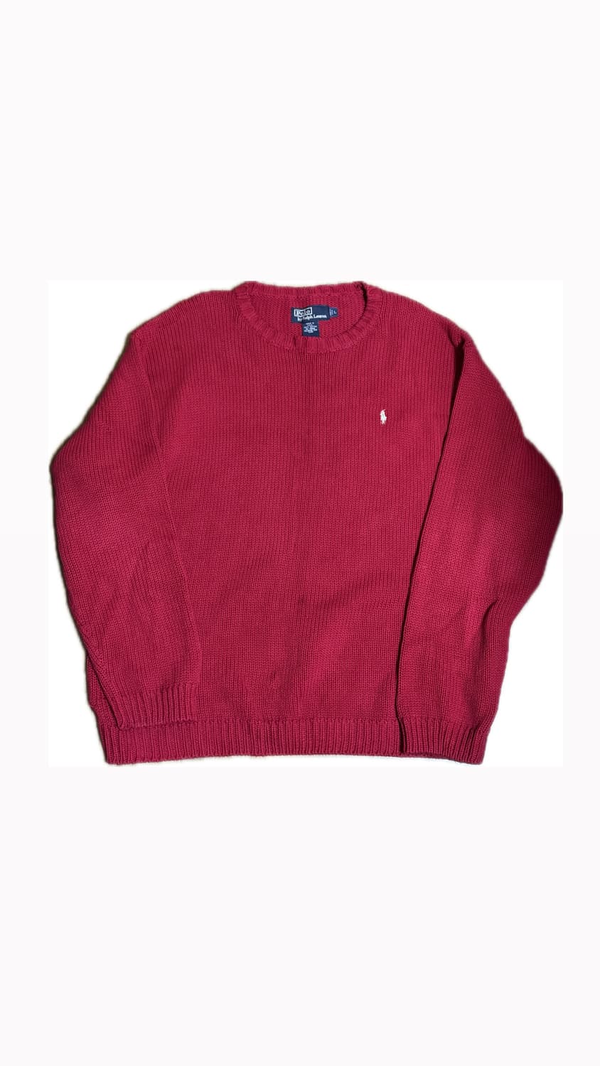 폴로 레드 니트 L 상품이미지1