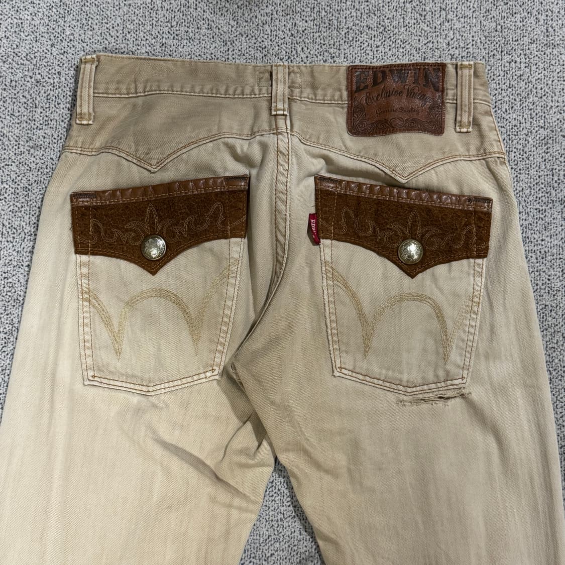 에드윈 웨스턴 디테일 데님 베이지 30 상품이미지1