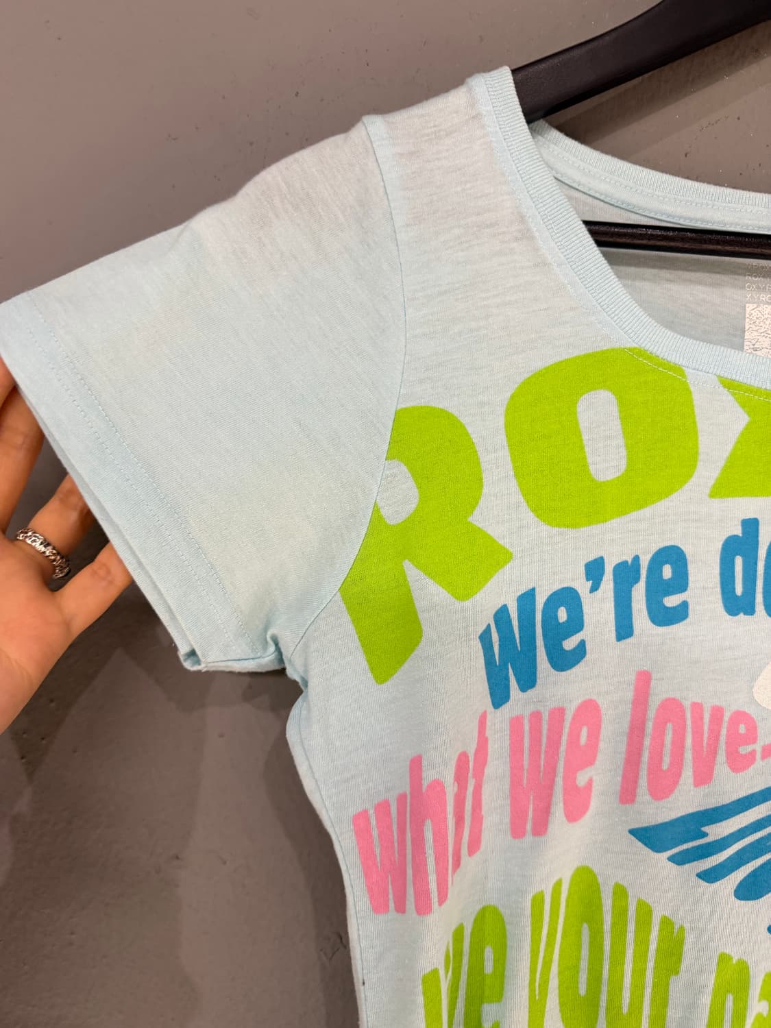 Roxy kitsch lettering detail tee  상품이미지7