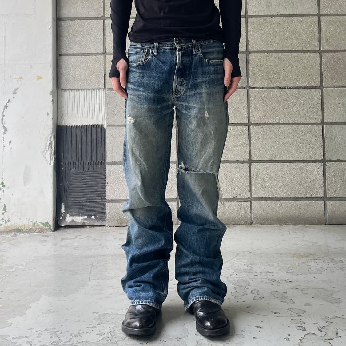 캐피탈 신치백 데님 팬츠 상품이미지2