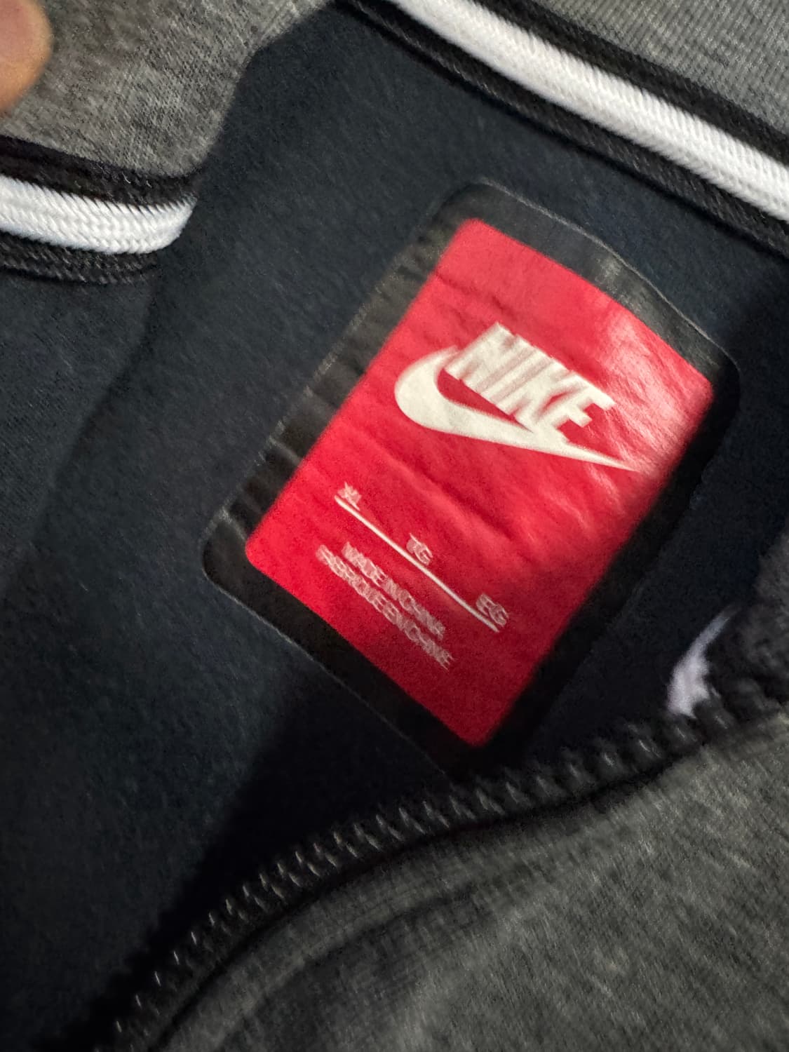 나이키 테크 플리스 네온 스우시 후드집업 XL 상품이미지3