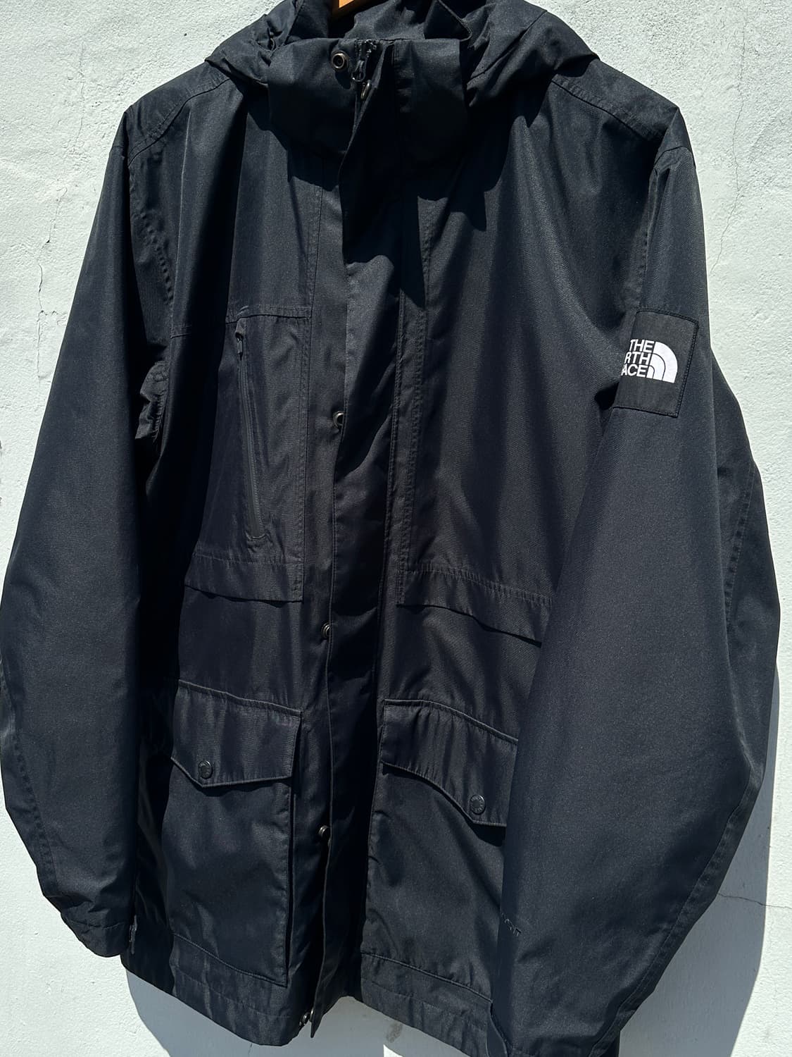 [2XL] 노스페이스 블랙 바람막이 사파리 자켓 상품이미지5