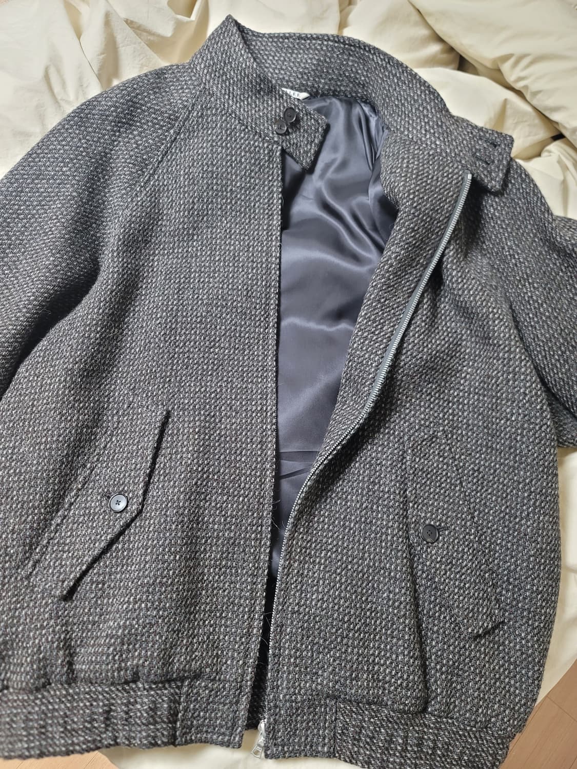 오라리 Alpaca Wool Silk Tweed Zip Blouson 상품이미지3