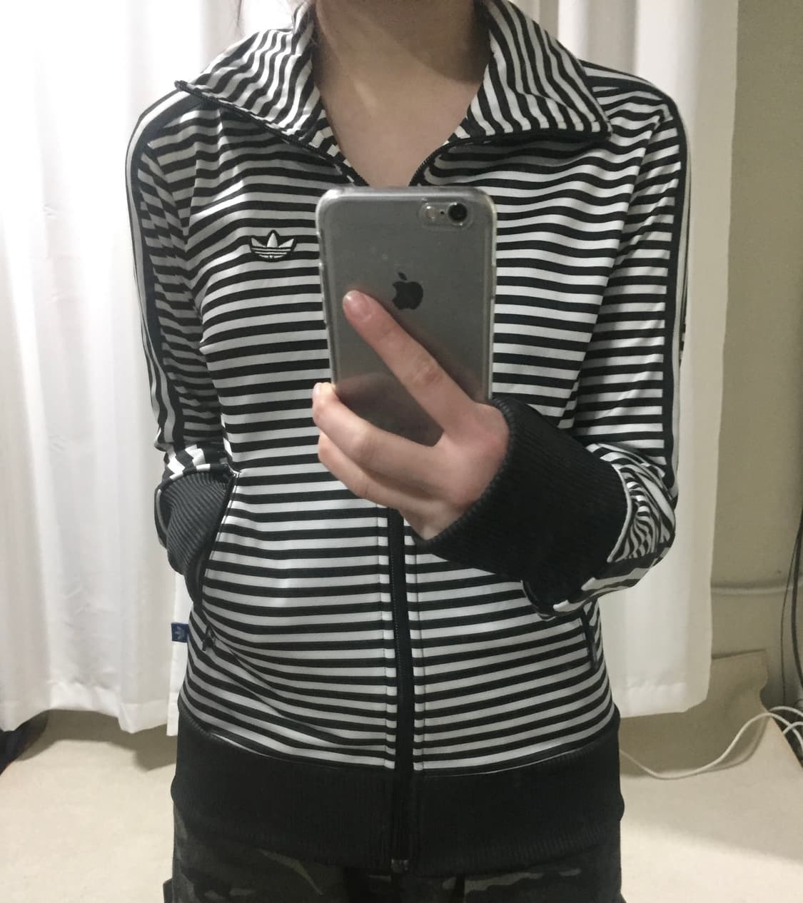 아디다스 스트라이프 줄무늬 흰검 트랙탑 져지 트랙탑 85 상품이미지1