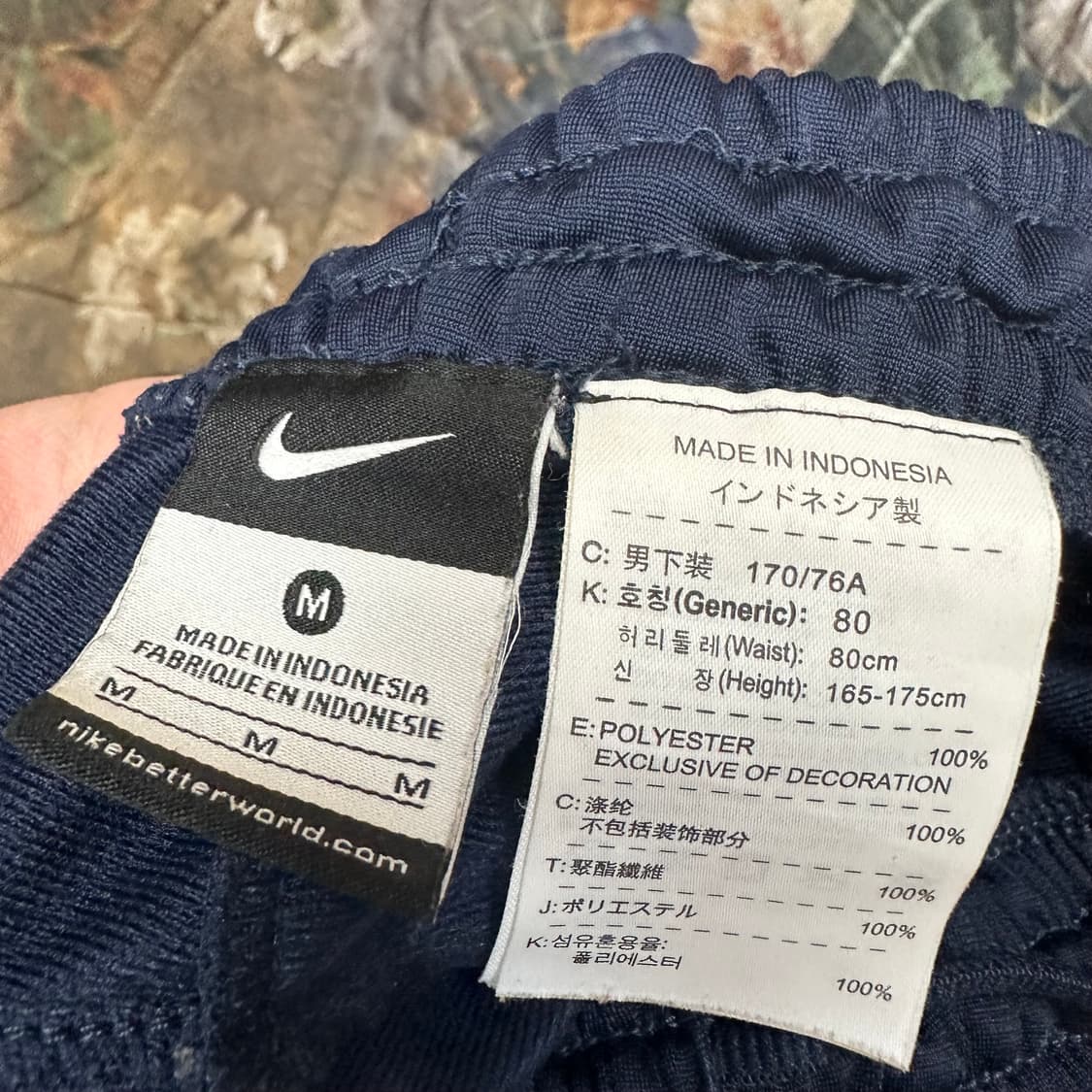 나이키 빈티지 스우시 스몰로고 네이비트레이닝팬츠 M 상품이미지3