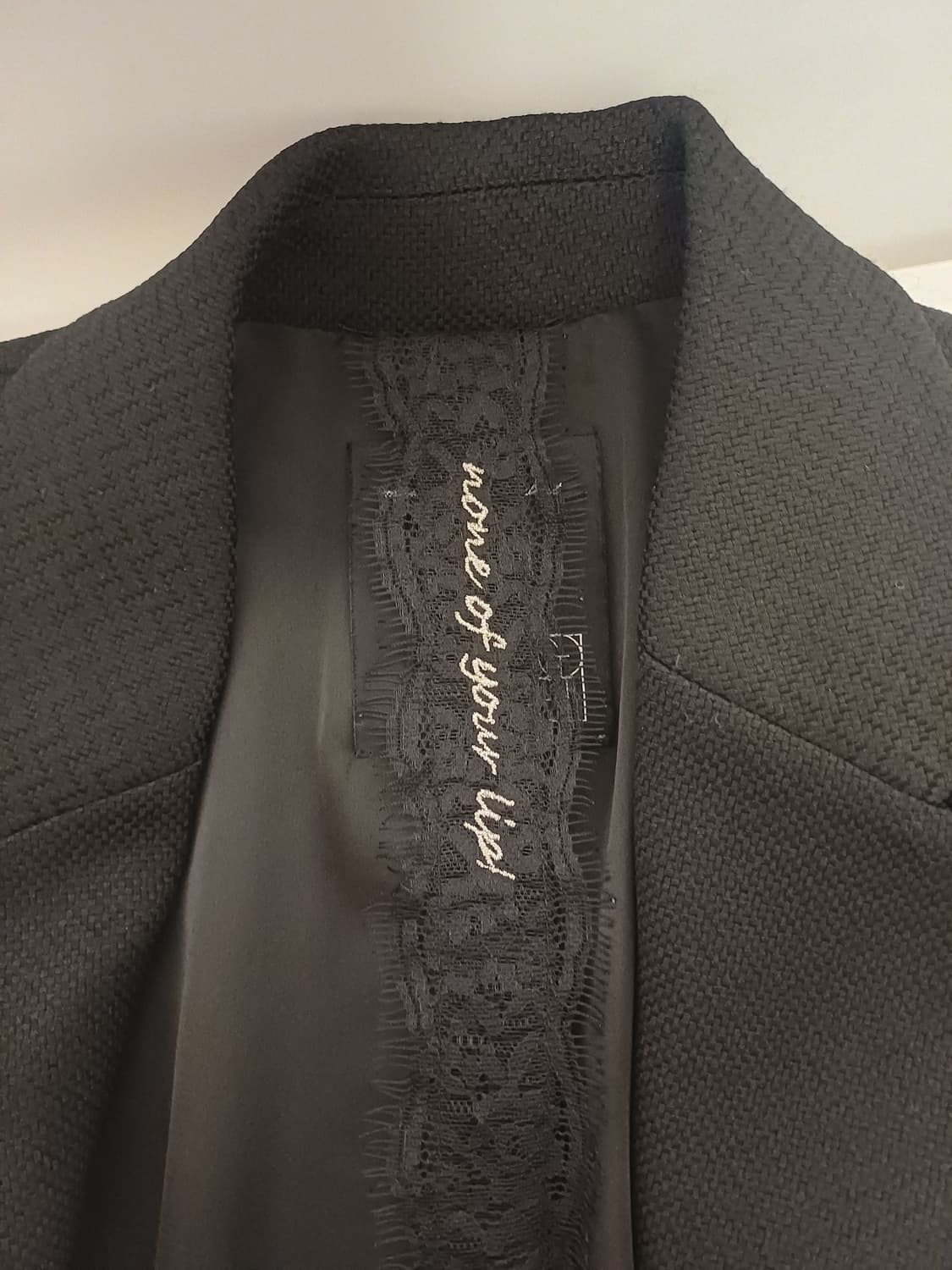 에고이스트 셔링 소매 슬림 자켓 EL1WJ263 [66/블랙] 상품이미지5