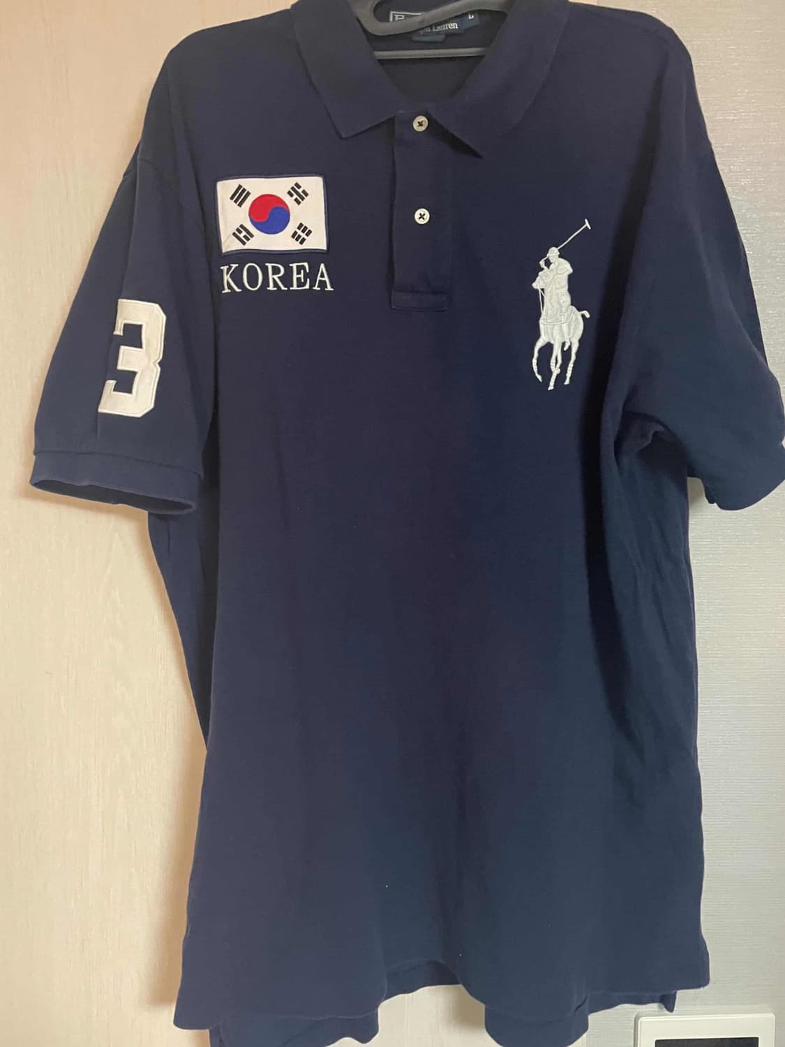 [정품/유일매물] 폴로 빅포니 반팔 카라티 한국 태극기 L 상품이미지1