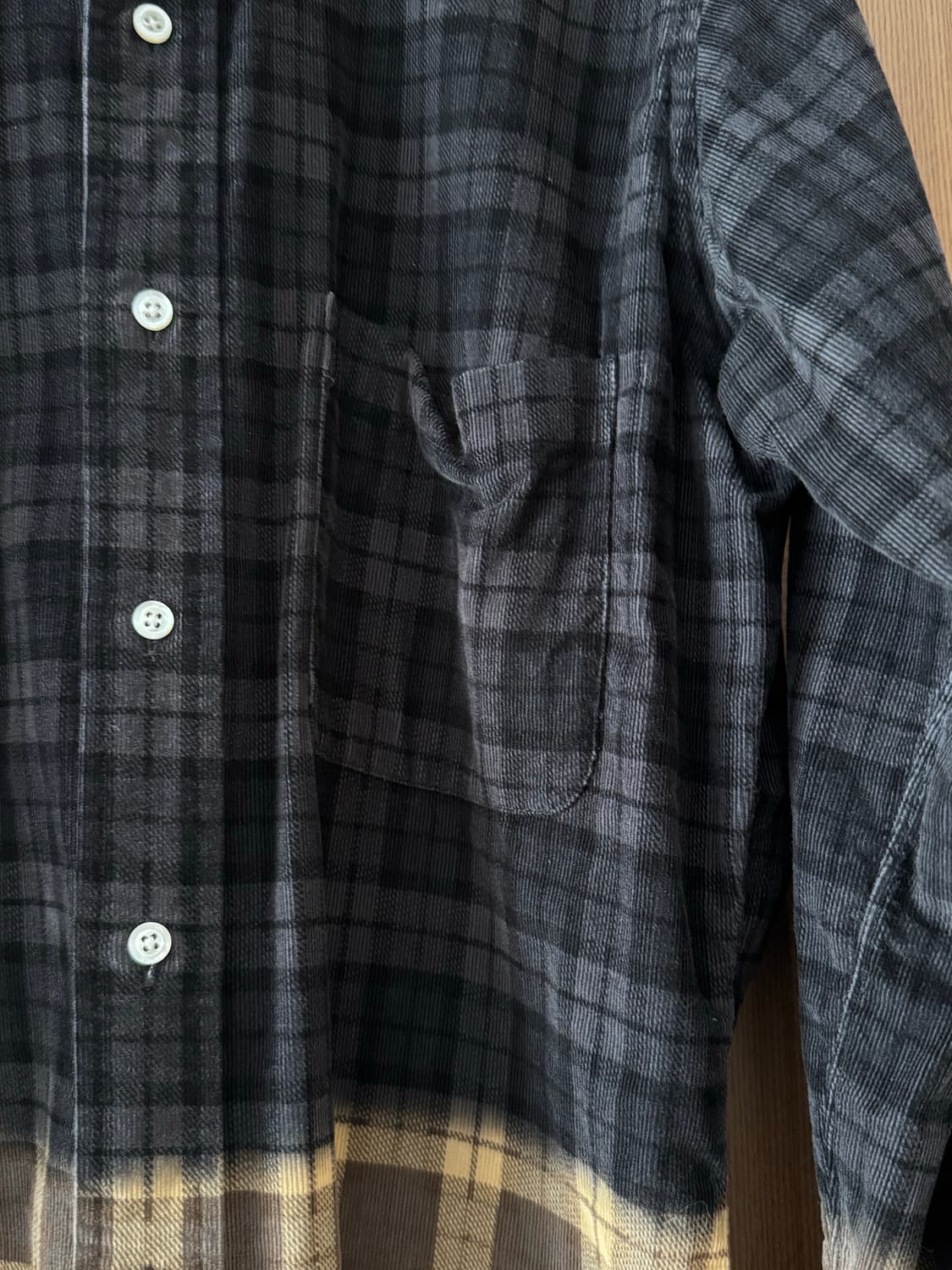 꼼데가르송 톰브라운 10꼬르소꼬모 체크 코듀로이 셔츠 (2) 상품이미지3