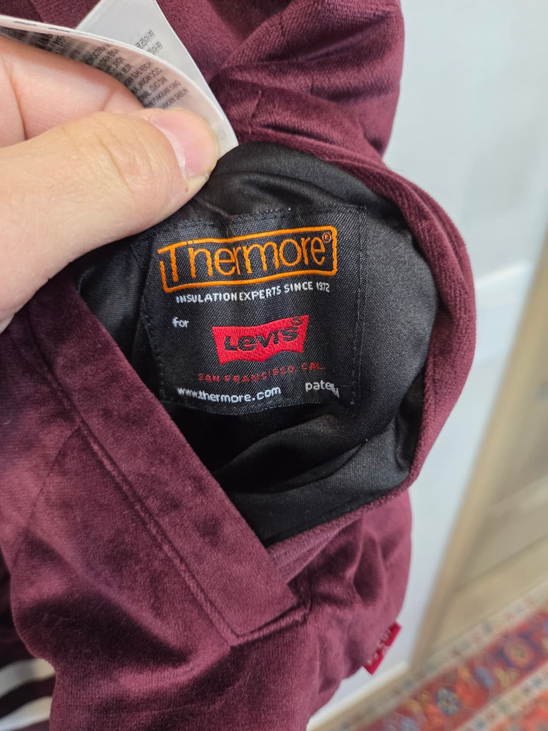 리바이스 스네이크 스컬 자수 리버시블 벨벳 스카쟌 자켓 m 상품이미지6