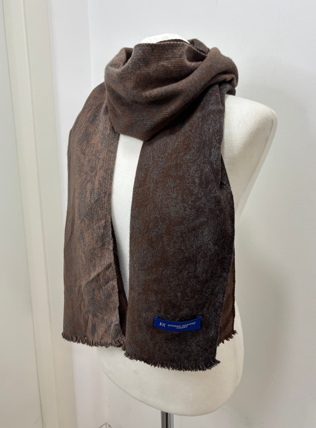 Hiroko Koshino homme에스닉 빈티지 패턴 머플러 목도리 상품이미지1