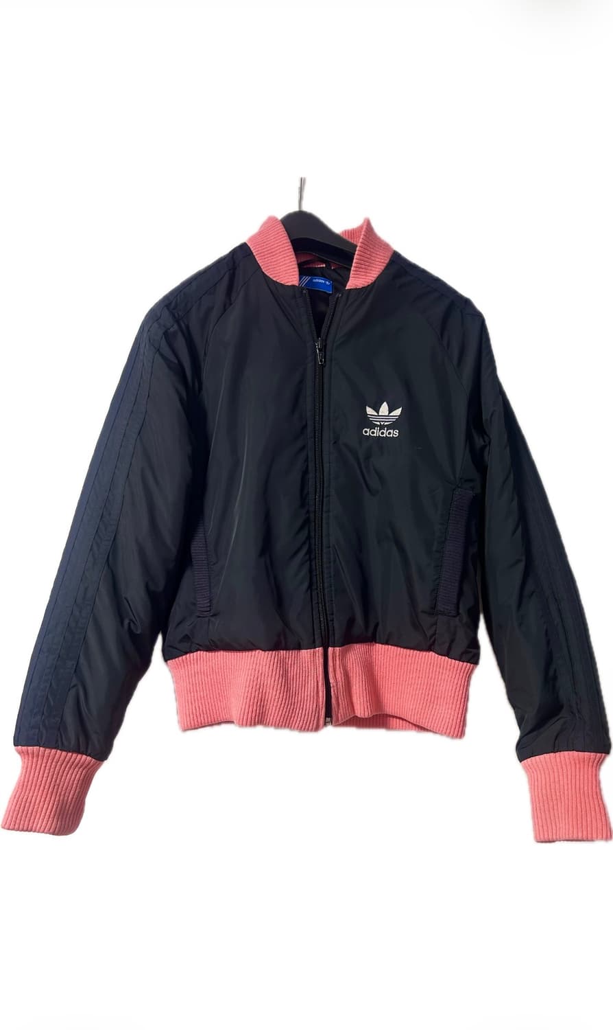 아방크롭핏 아디다스 y2k 블랙 핑크 자켓 상품이미지1