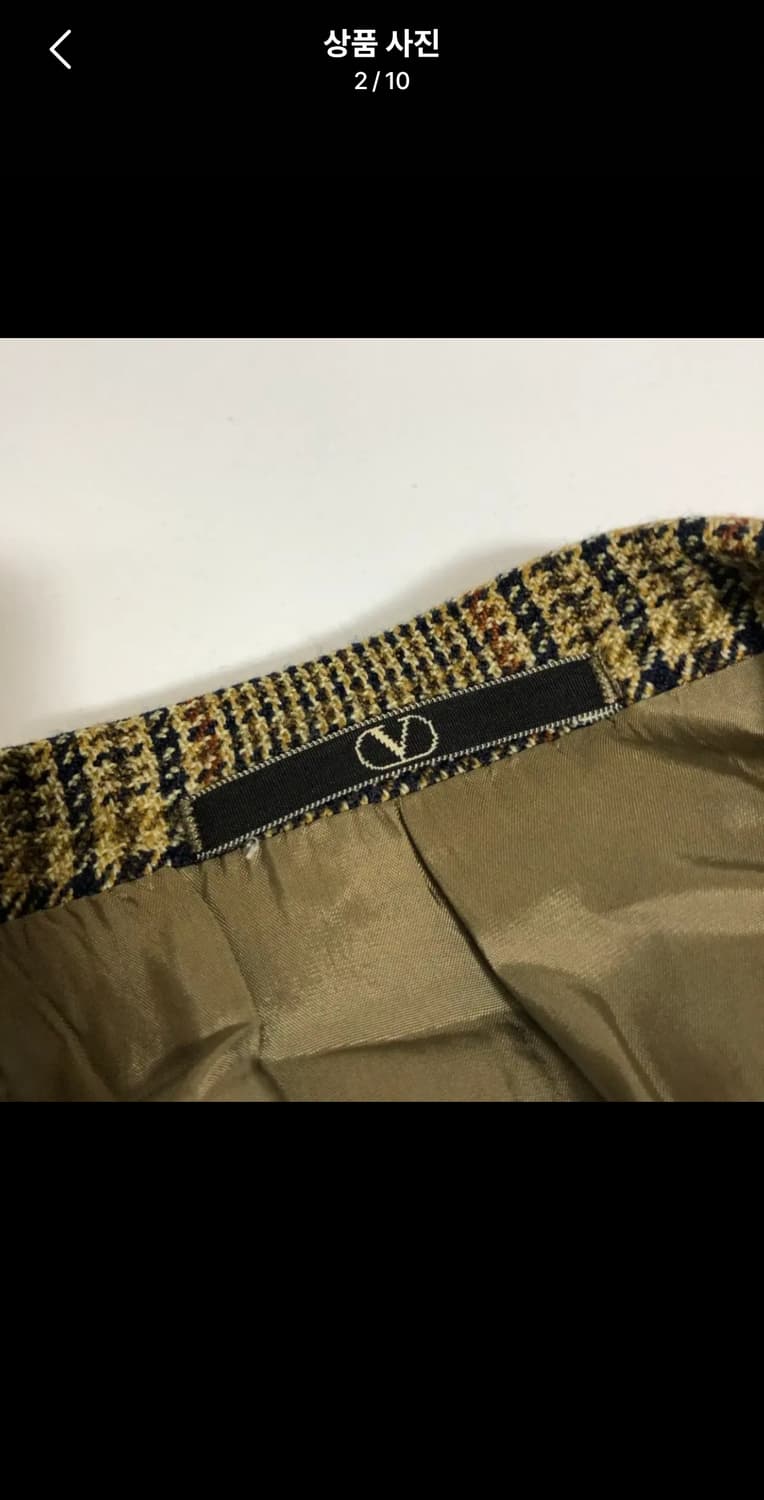 [GFT정품] 빈티지 발렌티노 우모 퓨어 울 체크 블레이저 상품이미지6