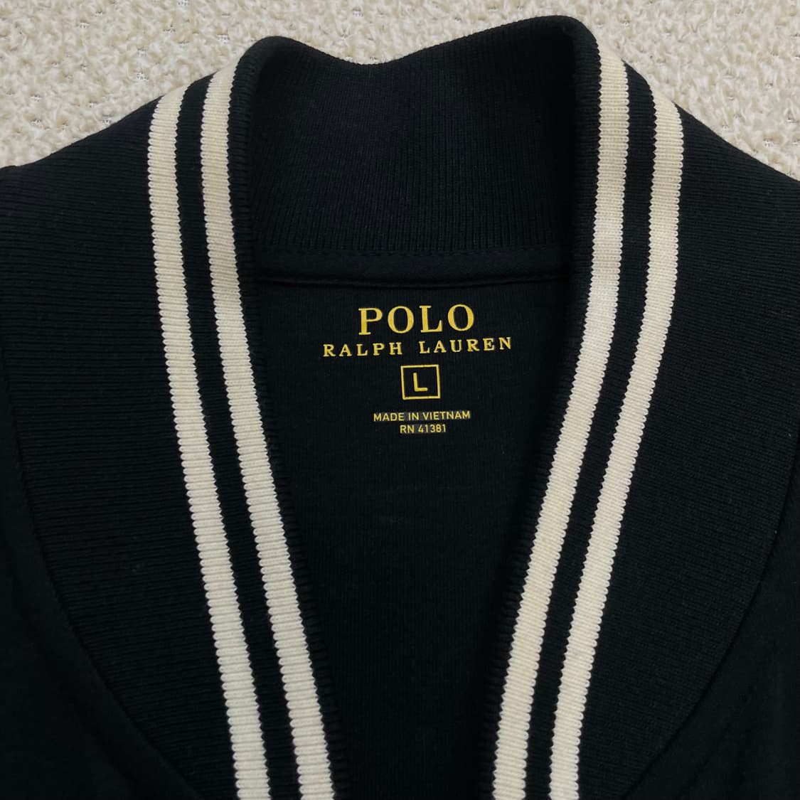 폴로 랄프로렌 포니 로고 스웻 집업 자켓 블랙 상품이미지4