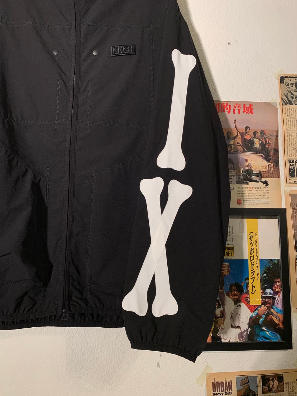 넘버나인 본 스티치 투웨이 바람막이 자켓 상품이미지3