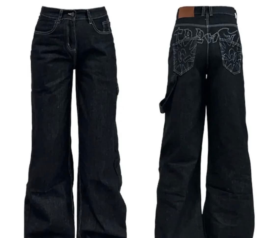 자수 포인트 청바지 상품이미지1