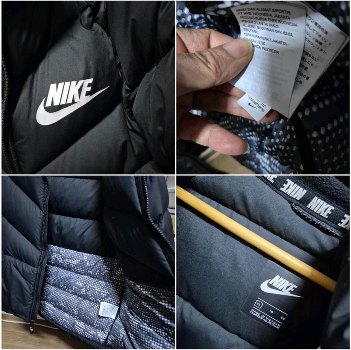 나이키 빅스우시 경량 빵빵 패딩 후드 점퍼 성인남녀 M 키즈xl 상품이미지4