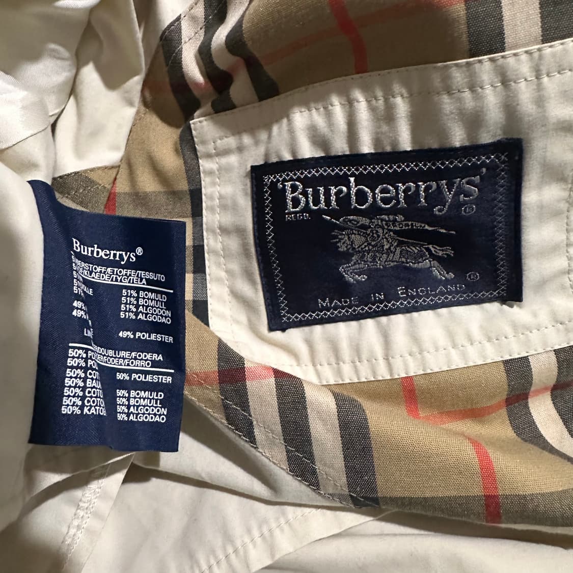 버버리 엠블럼  베이지 자켓 상품이미지6